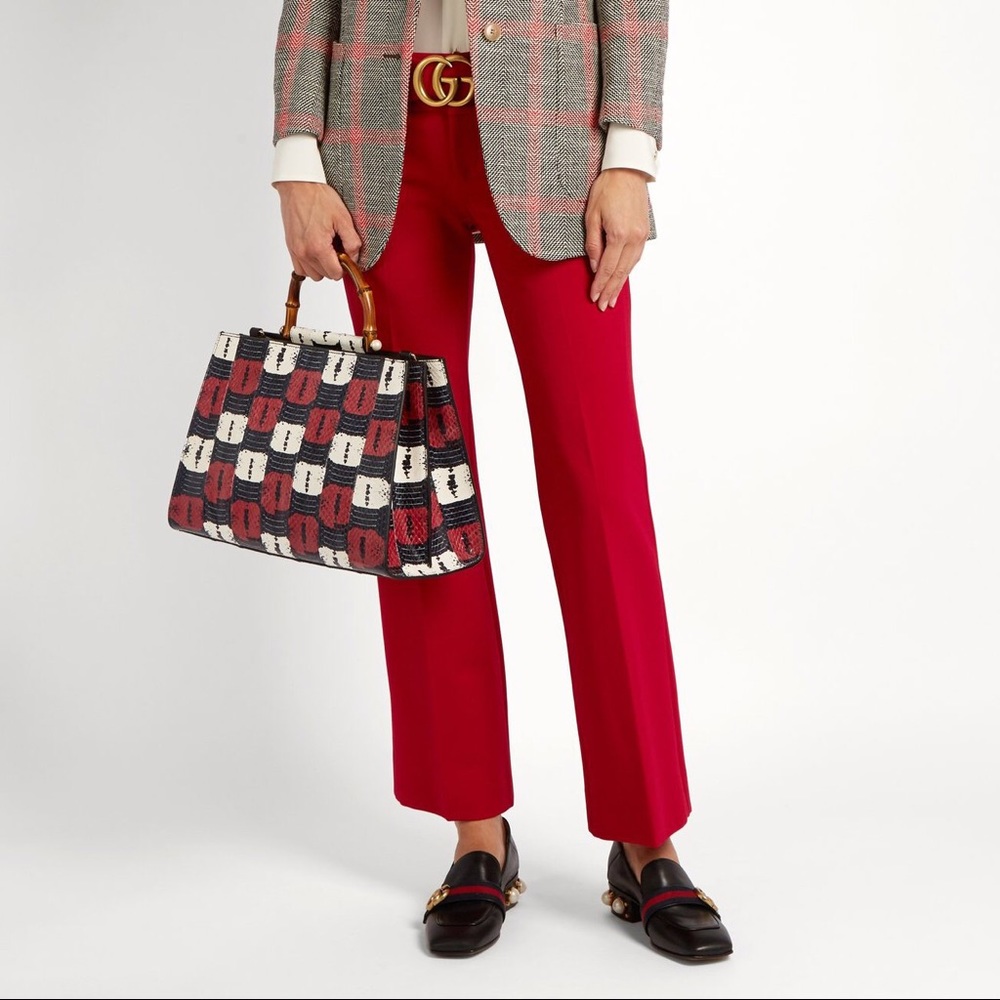 GUCCI♥️RUNWAY BAG♥️NEW❤️Nymphaea snakeskin Tote - Picture 3 of 16